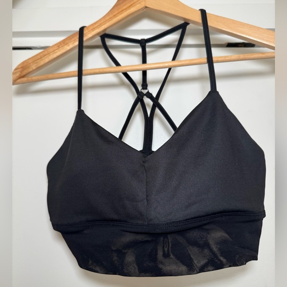ALO Yoga Other - ALO Yoga Airbrush Black Strappy Sports Bra
